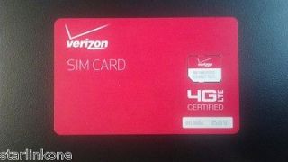   Certified 4G LTE SIM Micro Card 3FF for LG Intuition & LG Lucid