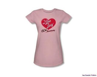 Licensed I Love Lucy 60th Anniversary Women Junior Shirt S XL