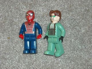 LEGO Jack Stone Minifigs Spiderman & Doc Ock 2 FREE SHIPPING Lot 
