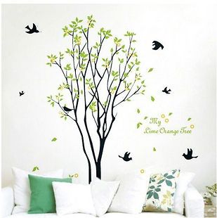 Wall Mural Decor Vinyl Sticker Tree and Bird Bedroom Living Room 60 