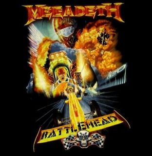 MEGADETH cd lgo BATTLEHEAD DRAGSTER Official SHIRT XXL 2X new