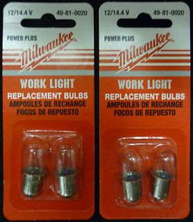 milwaukee flashlight 12 volt 14 4v 4 replacement bulbs time