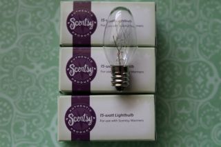 three scentsy light bulbs 15 watt plug in authentic