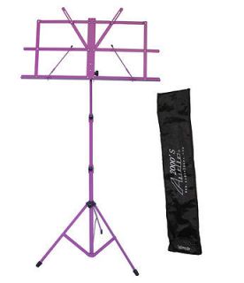 4442PL Portable Folding Sheet Music Stand w/ Carrying Bag (Purple)