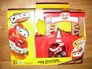   Hasbro Tonka CHUCK & FRIENDS FIRE STATION w/ BOOMER Truck Playset NIB