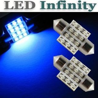 31MM 3021 3022 3175 12 SMD Ultra Blue LED Vehicles Interior Map Dome 