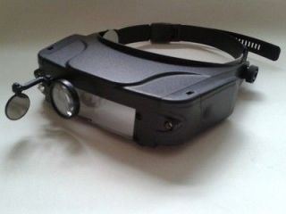head visor magnifying glass magnifier led light magnifier hands free