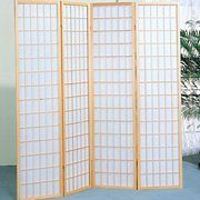 Panel Wooden Screen Room Divider Natural Finish Your Own Privacy 