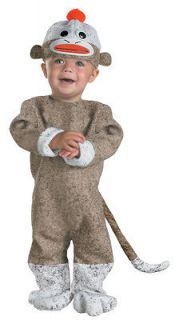12 18 mo toddler plush sock monkey animal costume new