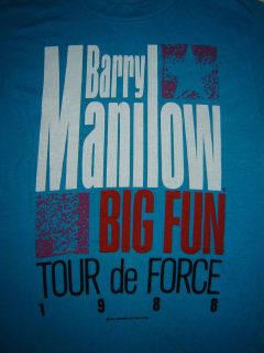 vintage concert t shirt barry manilow never worn washed returns
