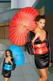 Japanese Parasol Red Blue Halloween Asian Accesories Geisha SHIP USA