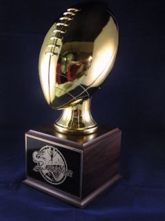 huge gold fantasy football trophy free engraving time left $