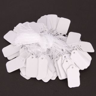 Newly listed New Fashion Useful 100PCS White String Jewelry Label 