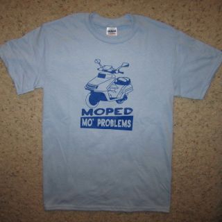 moped mo problems funny bike motorcycle humor vintage more witty gag t 