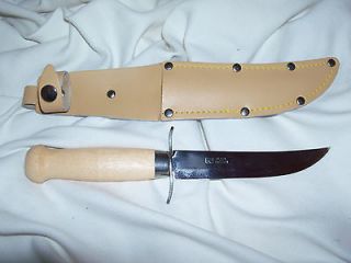 Vintage Edge Mark Mora Fixed Blade Knife w/ Sheath from Sweden NEVER 