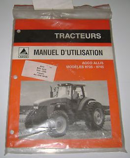   9735 9745 Tractor Operators Manual written in French tracteur manuel
