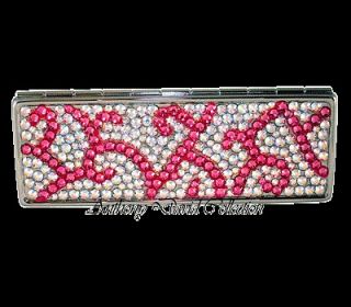 Ladies Crystal Lipstick Cosmetic Case covered in Swarovski Crystals 