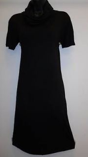  Cowl Turtle Neck STUNNING Stretch Little Black Dress SMALL NWT #545