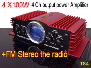 4ch 400 watt amplifier amp amps for  car motorcycle
