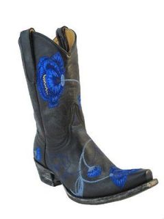 women s old gringo cowboy boots l427 40 marsha black blue