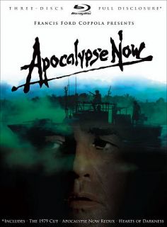 Apocalypse Now Blu ray Disc, 2010, 3 Disc Set, Full Disclosure With 