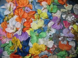 Newly listed Lot of 100 silk flower heads scrapbooking fairy making