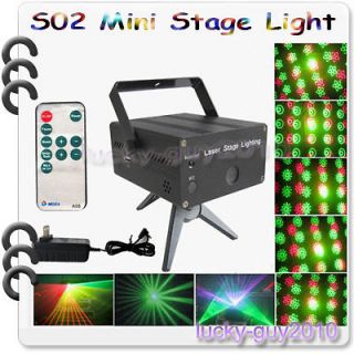S02 Mini Laser Stage Light Music Control Projector with  Player 