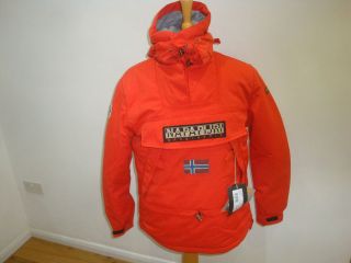 napapijri geographic skidoo 12 paprika over head jacket orange