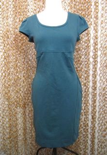 SPORTMAX Code Womens Cute Fitted Teal Stretch Open Back Dress sz S