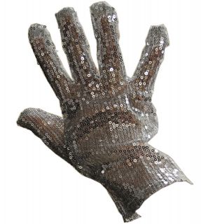 right handed silver sequin glove michael jackson mj time left