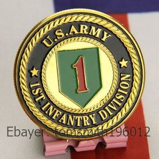 army 1st infantry division military challenge coin 375