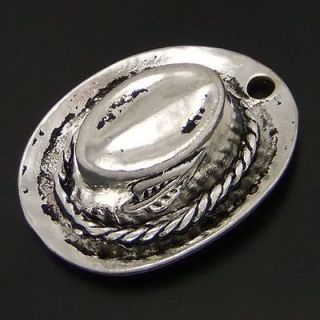 Antique Silver Charms/Pendant​s Matador Hat 10pcs 03858 010G