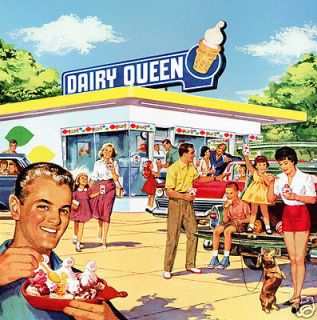 1960 dairy queen resturant magnet  3 99