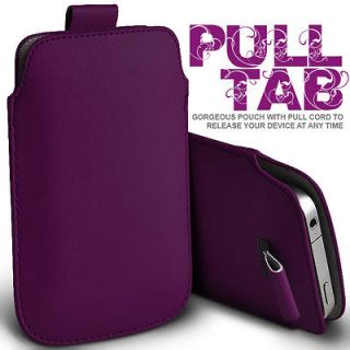 LEATHER PULL TAB SKIN CASE COVER POUCH FOR VARIOUS T MOBILE PHONE