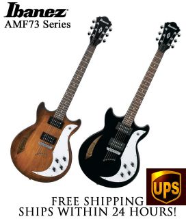 IBANEZ AMF73 HOLLOW BODY ELECTRIC GUITAR   SET UP AND  