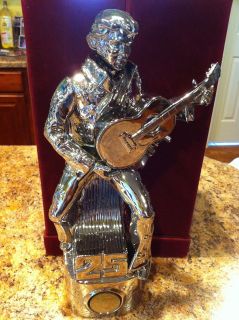 Elvis Presley Mccormick Decanter Bottle Platinum Silver Tribute Large 