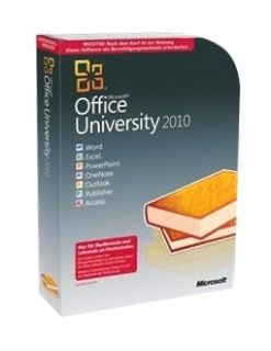 New in Box Microsoft Office University 2010 Retail Box Full Version 
