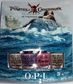opi nail polish pirates of the caribbean mini set of