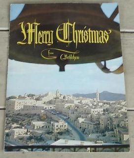 Nice Vintage Merry Christmas in Bethlehem, Vintage Christmas Card 