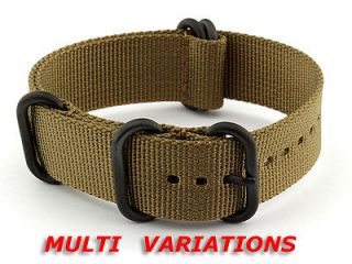 military nylon watch straps bands strong heavy duty pvd buckle