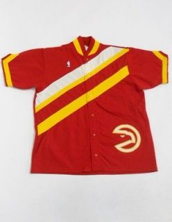 Vintage 80s AUTHENTIC Sand Knit HAWKS Basketball NBA Warm Up NIQUE 