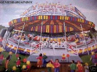 ho scale train circus carnival thunderbolt ride ihc time left