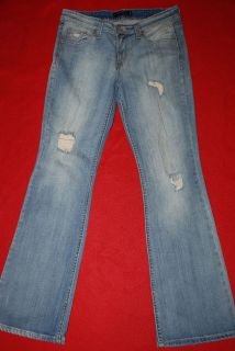   Womens NEW Superlow 518 Low Rise bootcut Distressed Jeans Sz 9 M 30x32