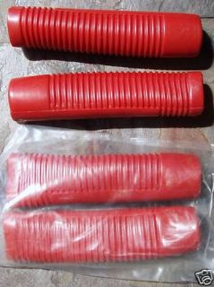 red handle bar grips bicycle bike scooter trike restore from