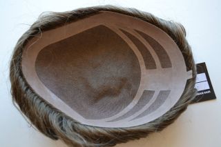 Mono top PU taping cut away mens toupee human hair 7.5x10 M102 
