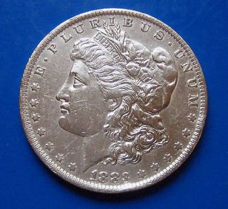 1883 O MORGAN DOLLAR  ALMOST UNCIRCULATED  SILVER PRICES UP $5 IN LAST 