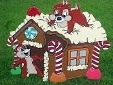 gingerbread house christmas lawn yard art decoration 