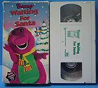 Barney Waiting For Santa Children Kids VHS Video Tape Purple Dinosaur 