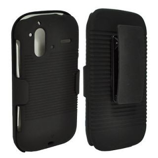  Holster Shell Case+Stand for T Mobile HTC Amaze 4G Ruby Rubberized