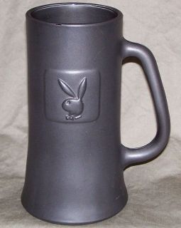 Playboy Beer Mug   Playboy Bunny logo / BLACK / 12 US Fluid Oz / 1970 